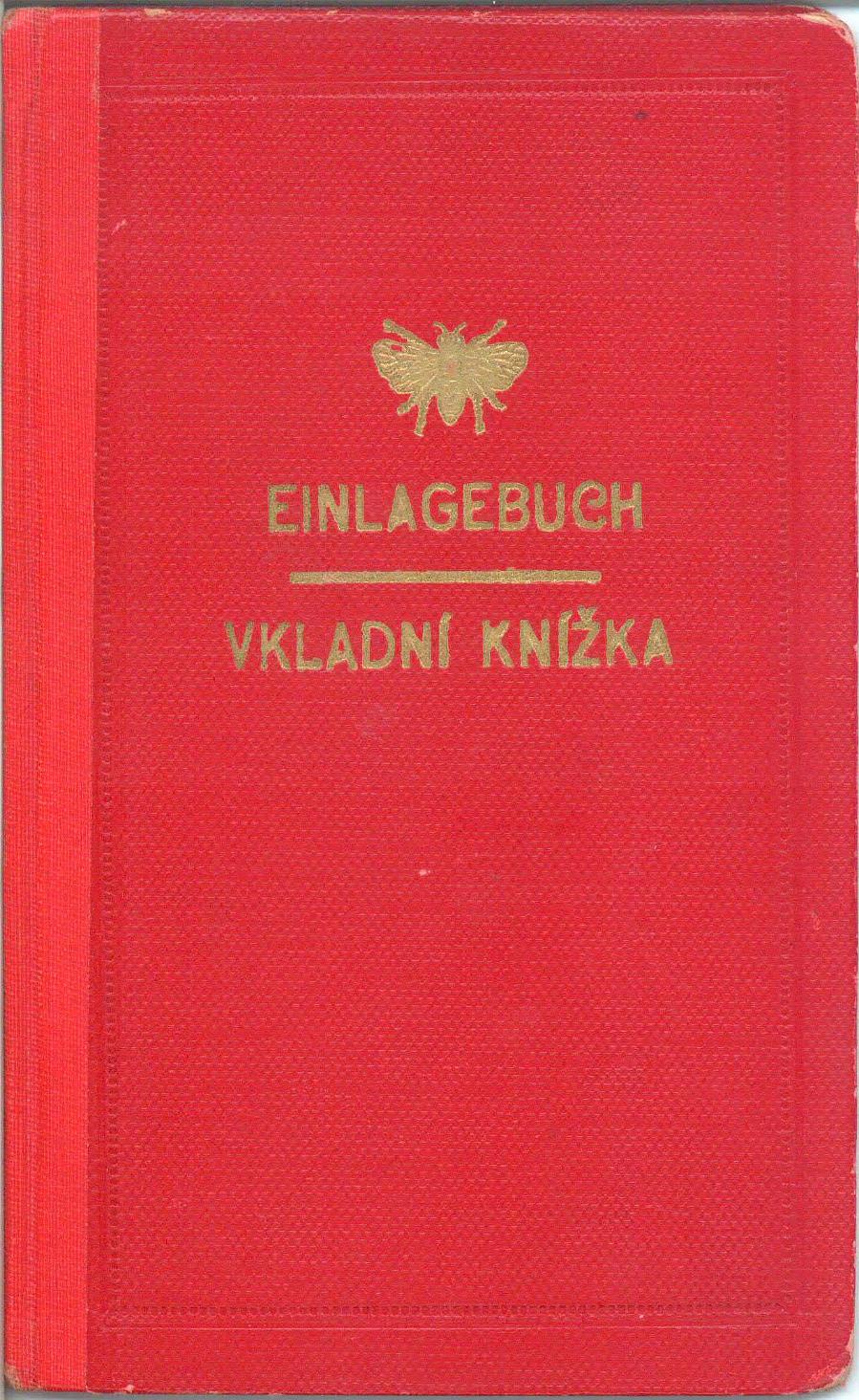 Záložna Lešany_vkladní knížka od r. 1943.a